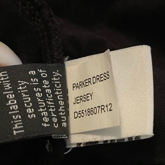 DVF Diane Von Furstenberg Black Faux Wrap Parker Ruched Jersey Dress siz… - Picture 9 of 9